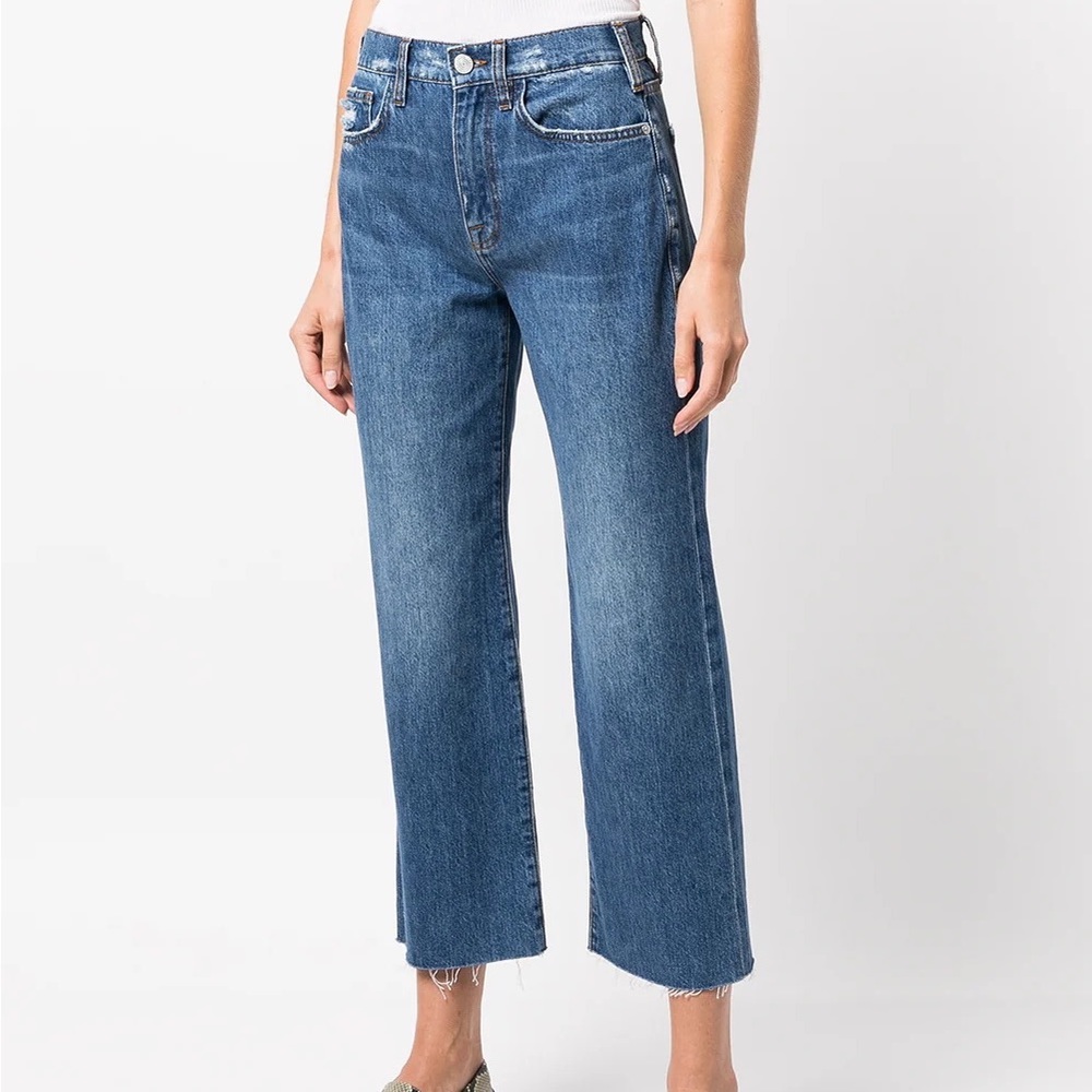 Frame High Rise Cropped Jeans